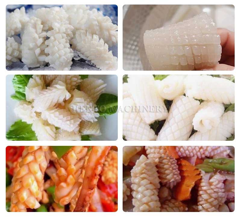 squid cutting machine