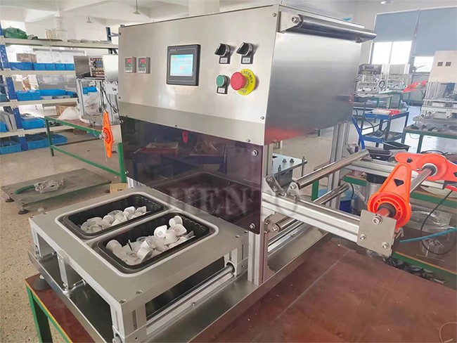 plastic cup sealing machine