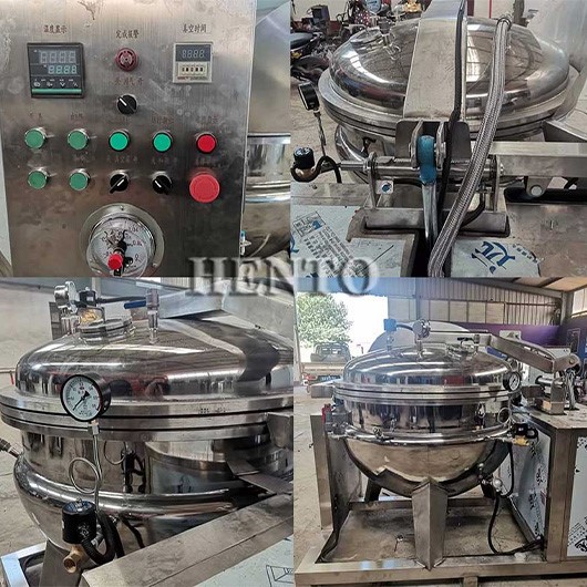 Self-turning basket pressure cooking machine Self-turning basket pressure cooking machine