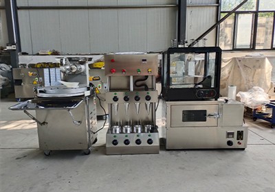 What machines are needed to produce pizza cone