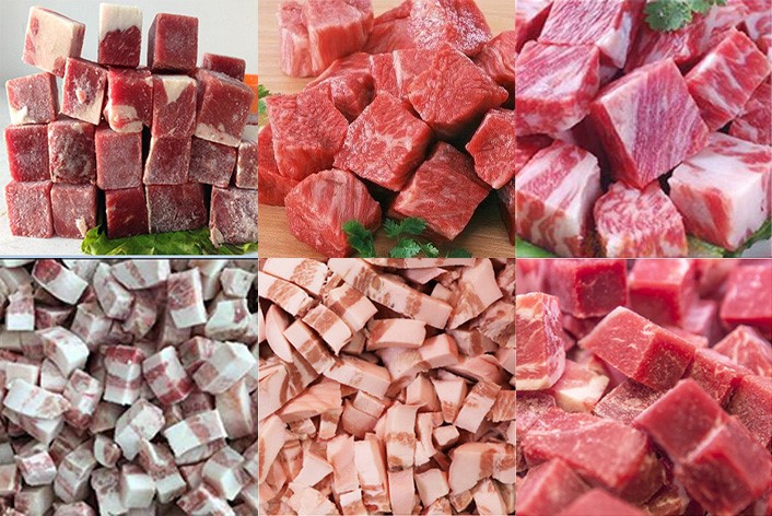 Frozen Meat Cube Cutting Machine