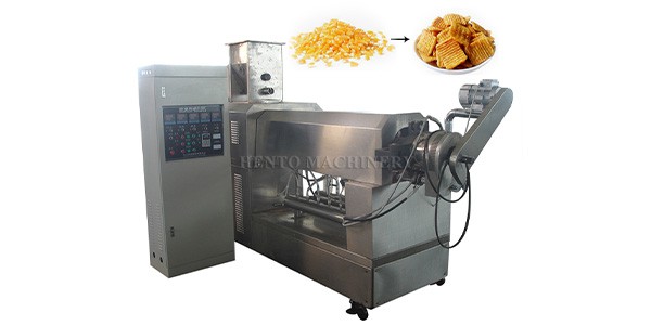 grain corn puff snack extruder