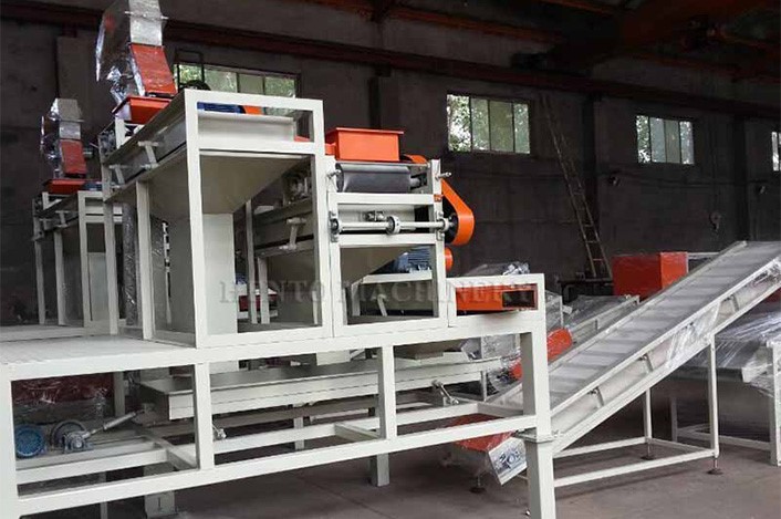 Almond kernel breaking machine