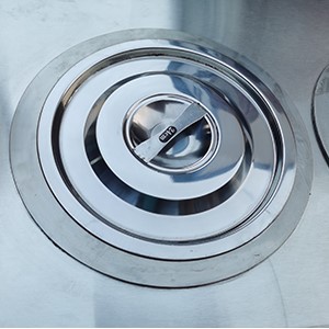 Stainless steel pot lid