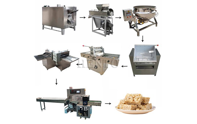 peanut candy bar forming cutting machine
